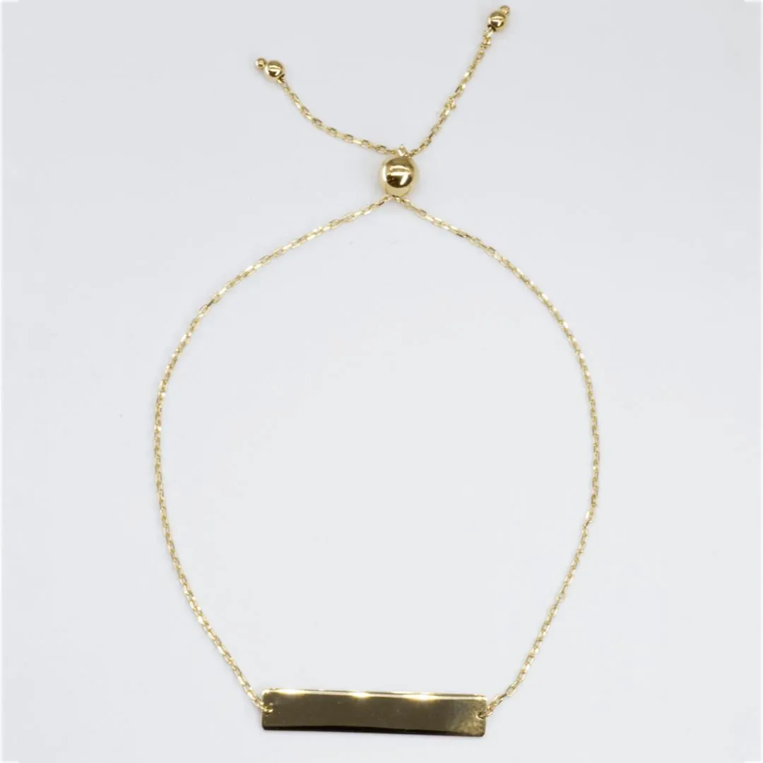 '100 Ways' Yellow Gold Plate Bracelet | Adjustable |