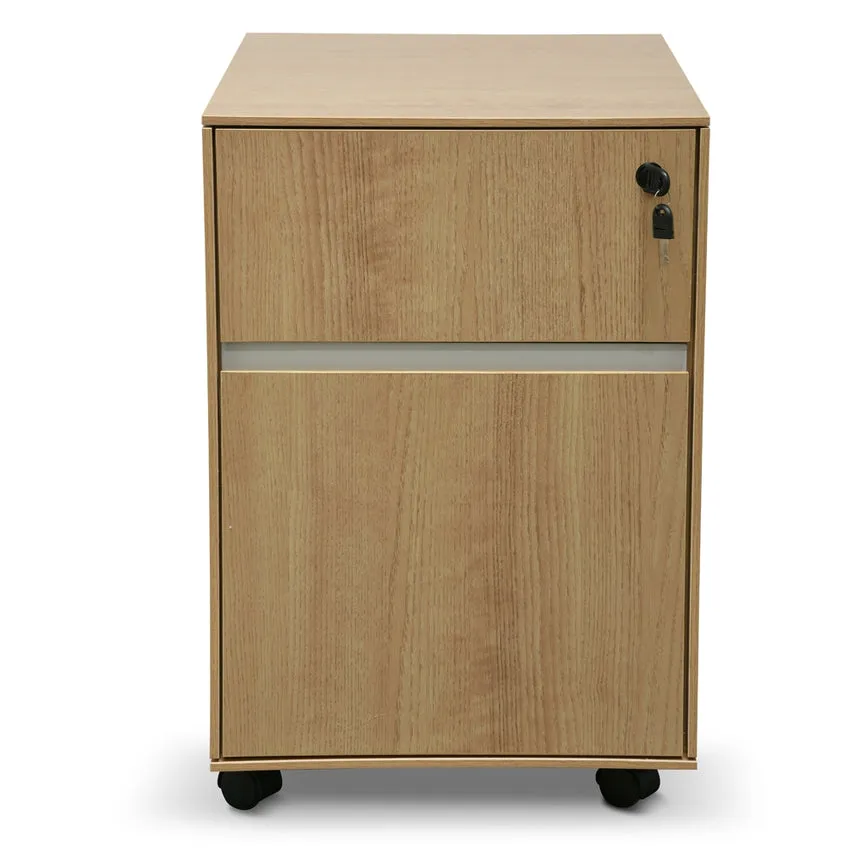 2 Drawer Mobile Pedestal - Natural