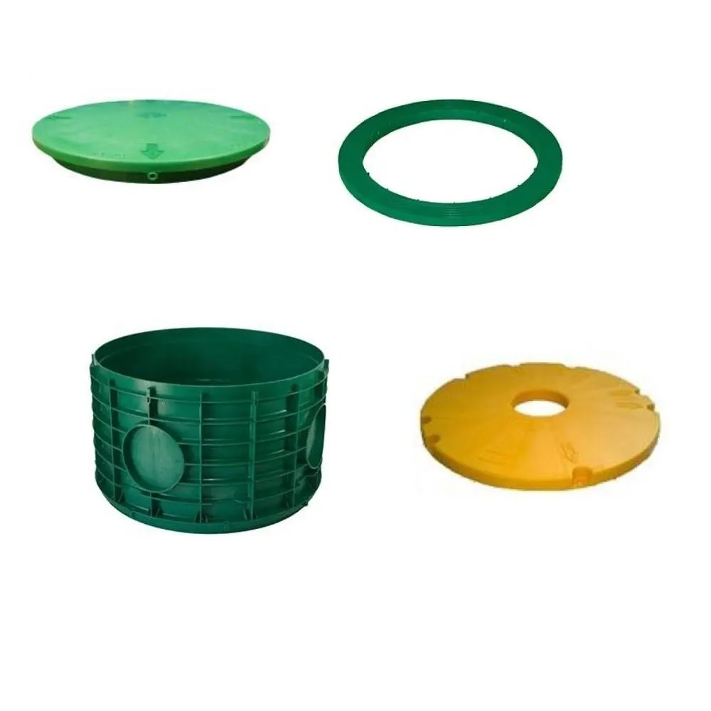 24x12 Inch Tuf-Tite FOUR PIECE Bundle - 24x12 riser, 24 inch flat lid, 24 inch ring adapter & 24 inch safety lid