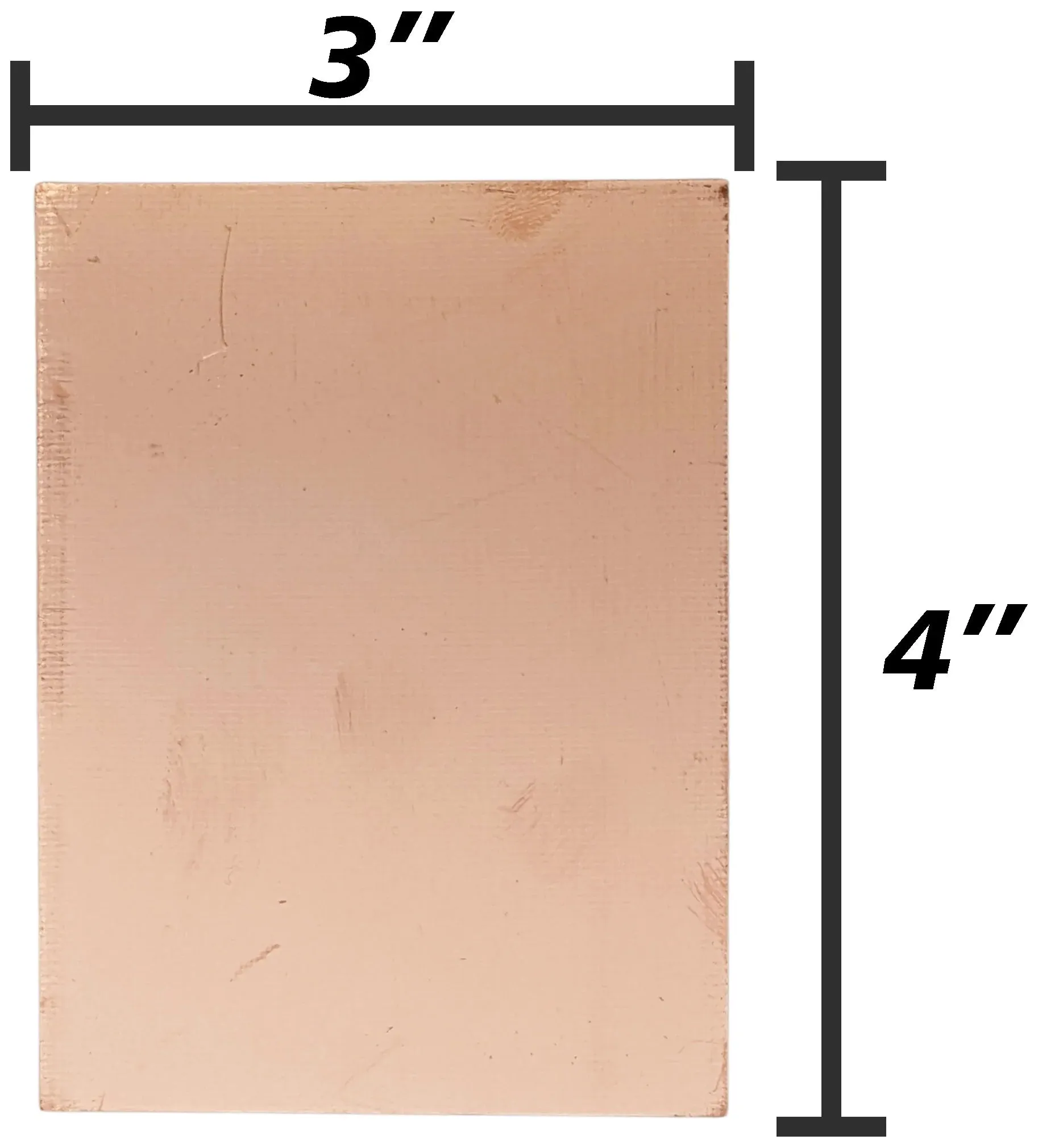 3" x 4" Single Sided Copper Board, FR-4 Fiber Glass