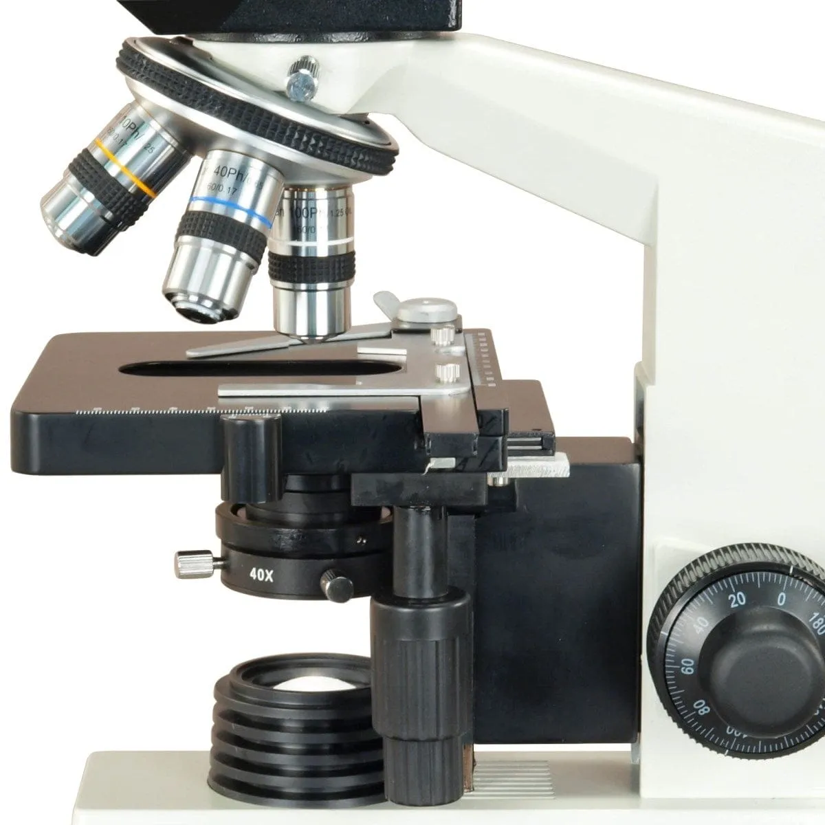 40X-2000X 3MP Digital Integrated Microscope with Halogen Illumination   3-lens Phase-contrast Kit