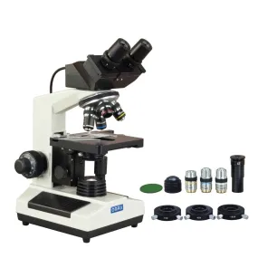 40X-2000X 3MP Digital Integrated Microscope with Halogen Illumination   3-lens Phase-contrast Kit