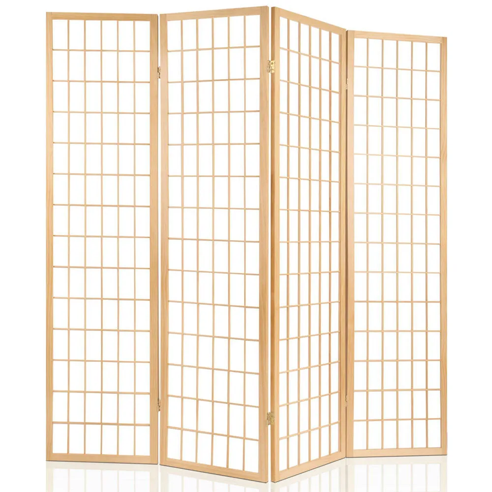 6 Panel Solid Pine Room Divider, Non-Woven – Artiss