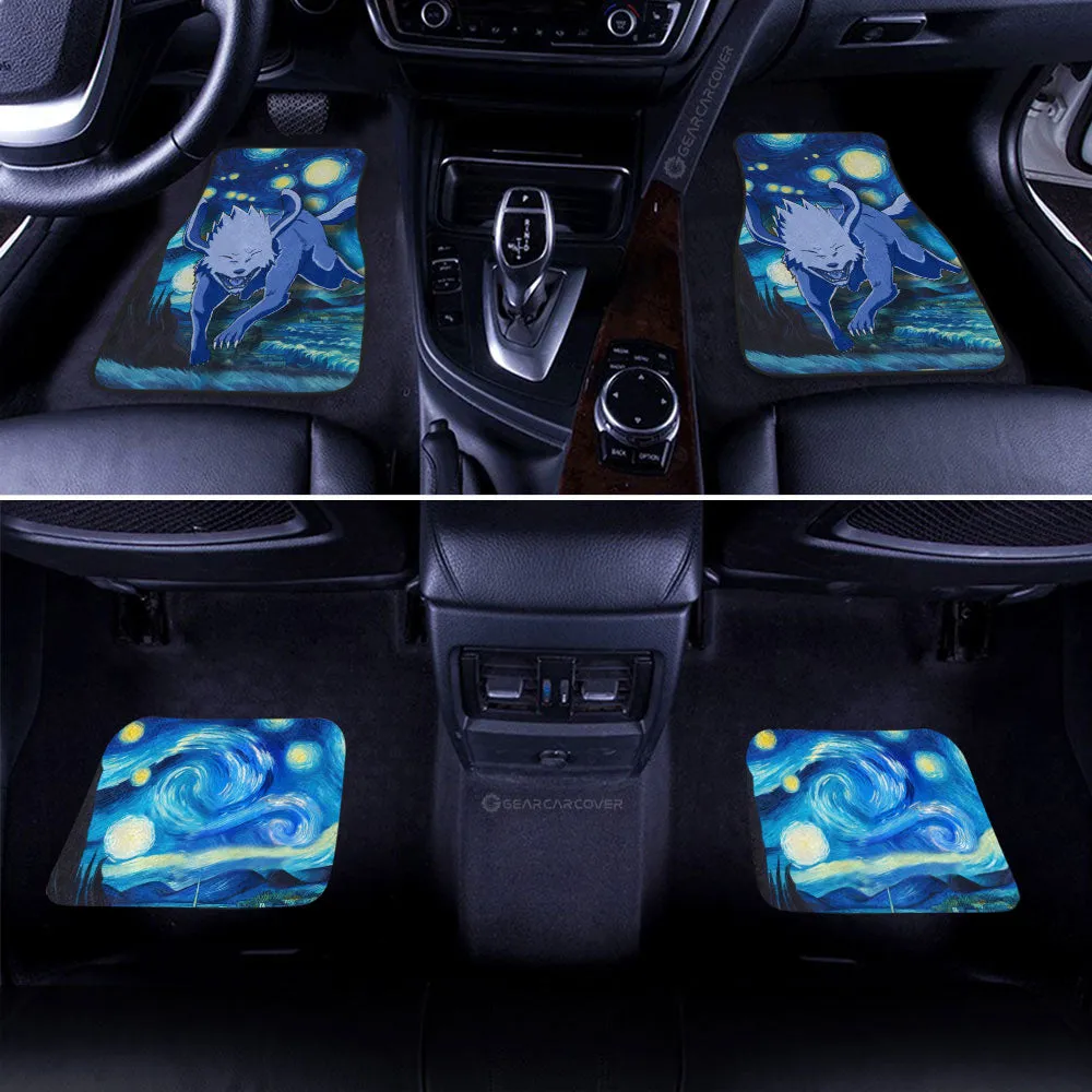 Akamaru Car Floor Mats Custom Starry Night Styles