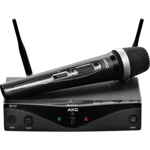 AKG 3416H00010 WMS420 UHF Wireless Vocal Set (Band A: 530.025 to 559.00 MHz)