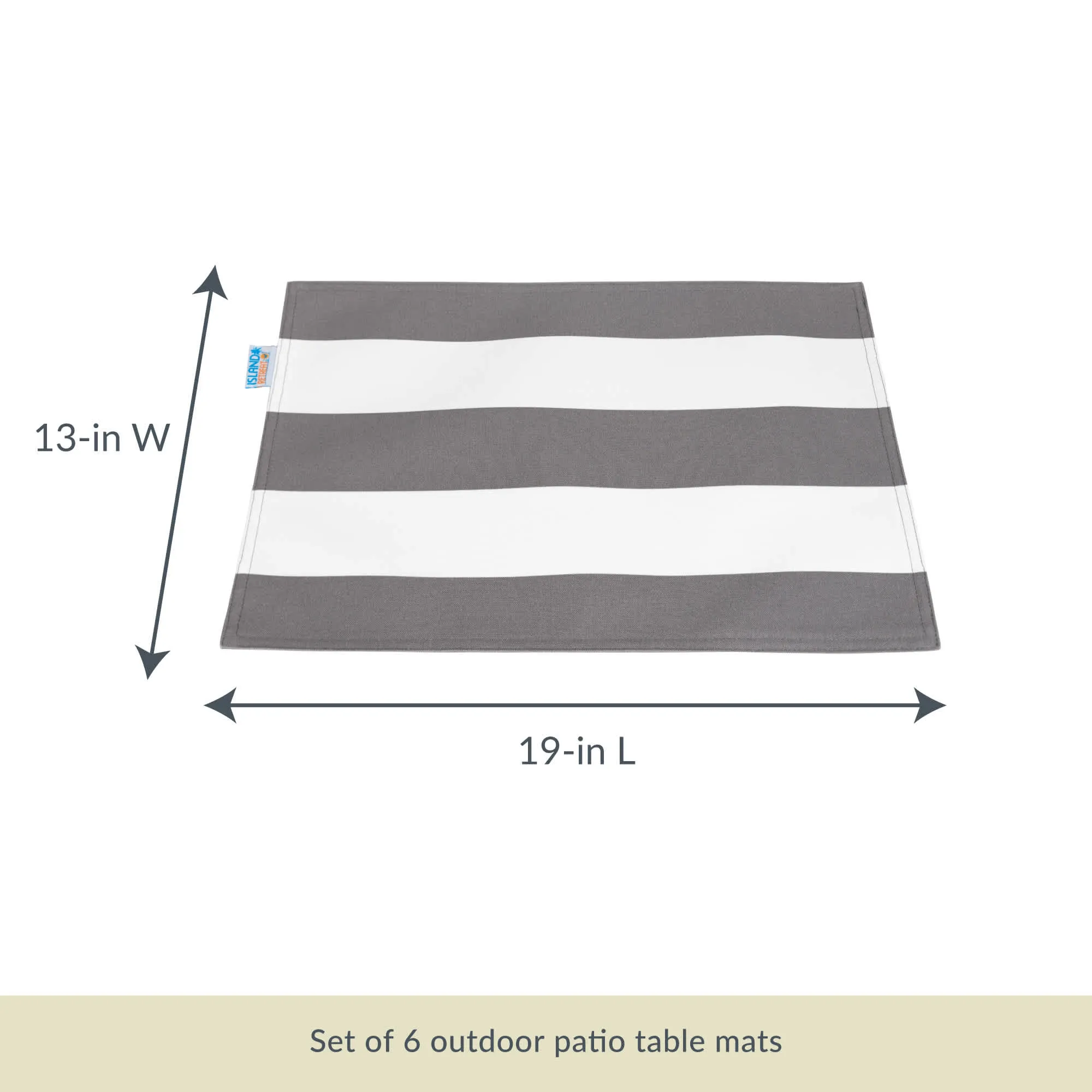 All-Weather Outdoor Reversible Table Mat - Set of 6