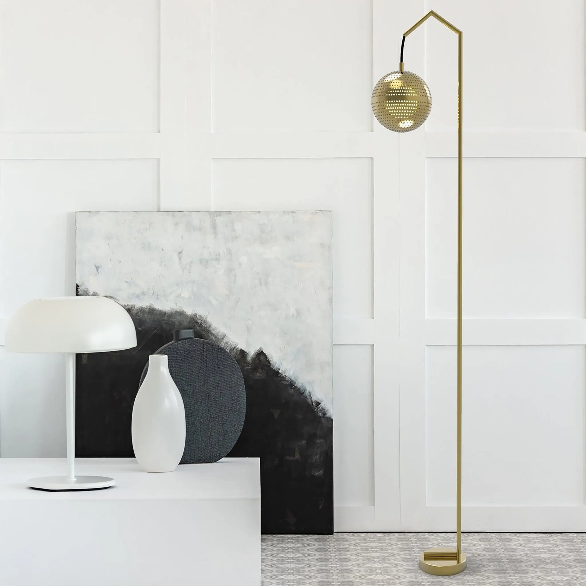 Amur Brass Floor Lamp