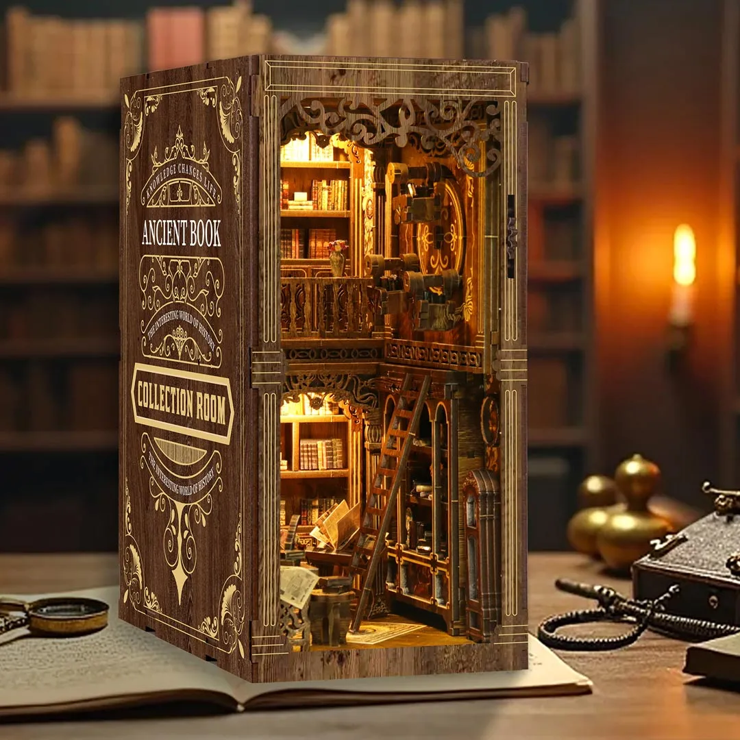 Ancient Book Collection Room 3D Wooden Puzzle Book Nook