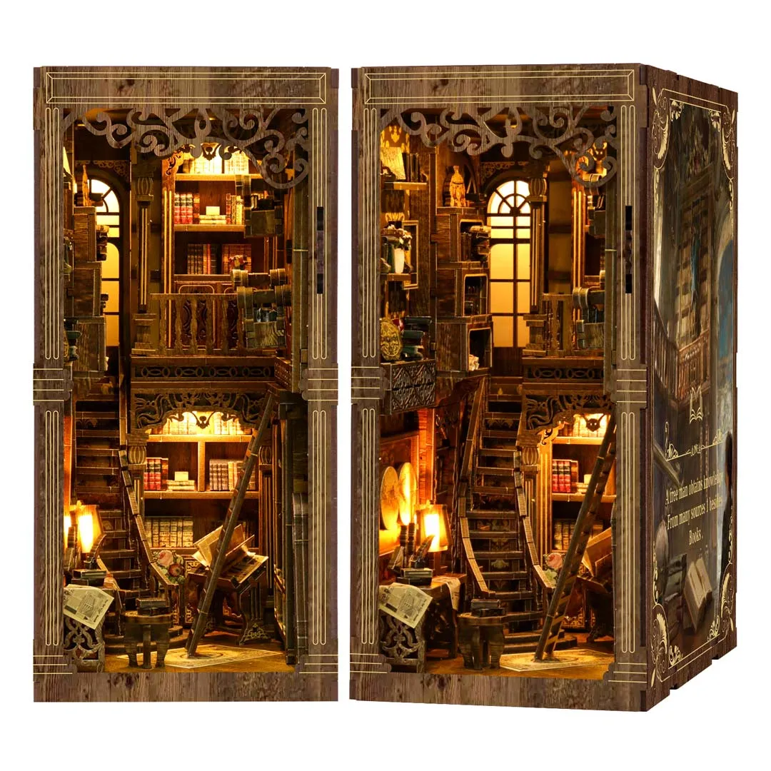 Ancient Book Collection Room 3D Wooden Puzzle Book Nook