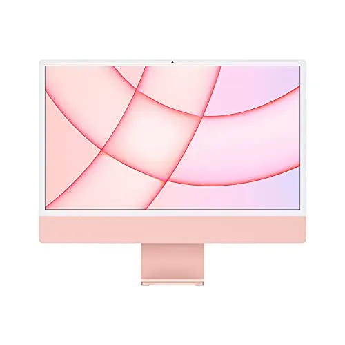 Apple iMac (24-inch, Apple M1 chip with 8-Core CPU and 7-core GPU, 8GB RAM, 256GB) - Pink