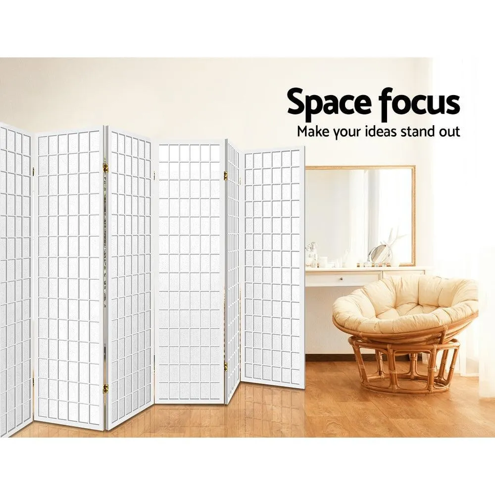 Artiss 8 Panel Room Divider Privacy Screen Dividers Stand Oriental Vintage White