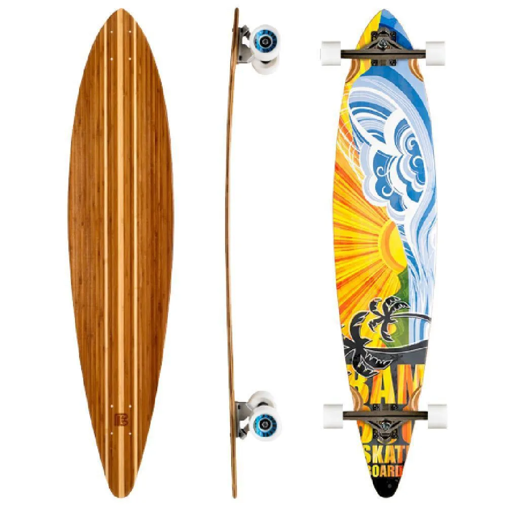 Bamboo Nirvana Pintail 44" Bamboo Longboard