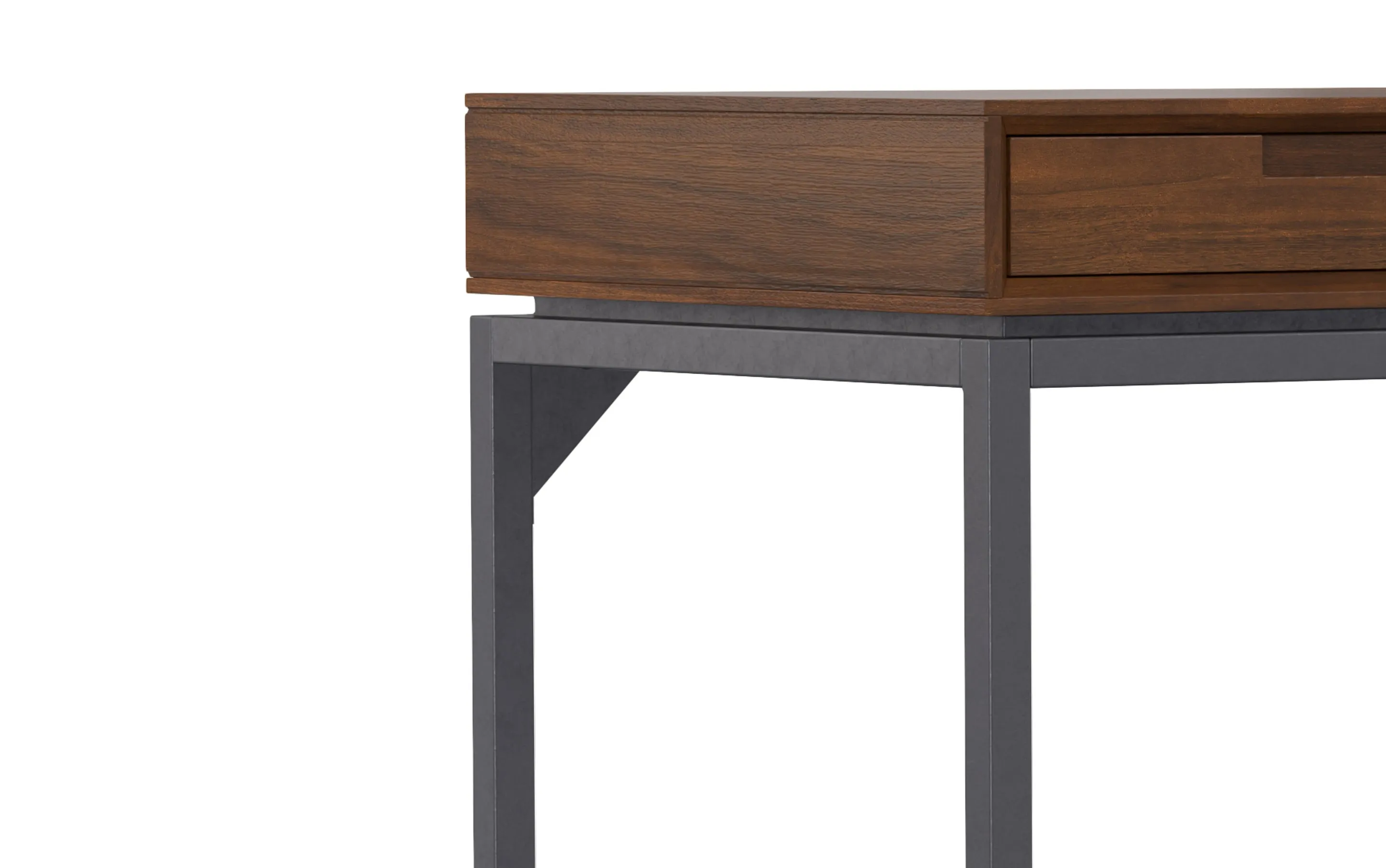 Banting Mid Century Wide Desk in Walnut