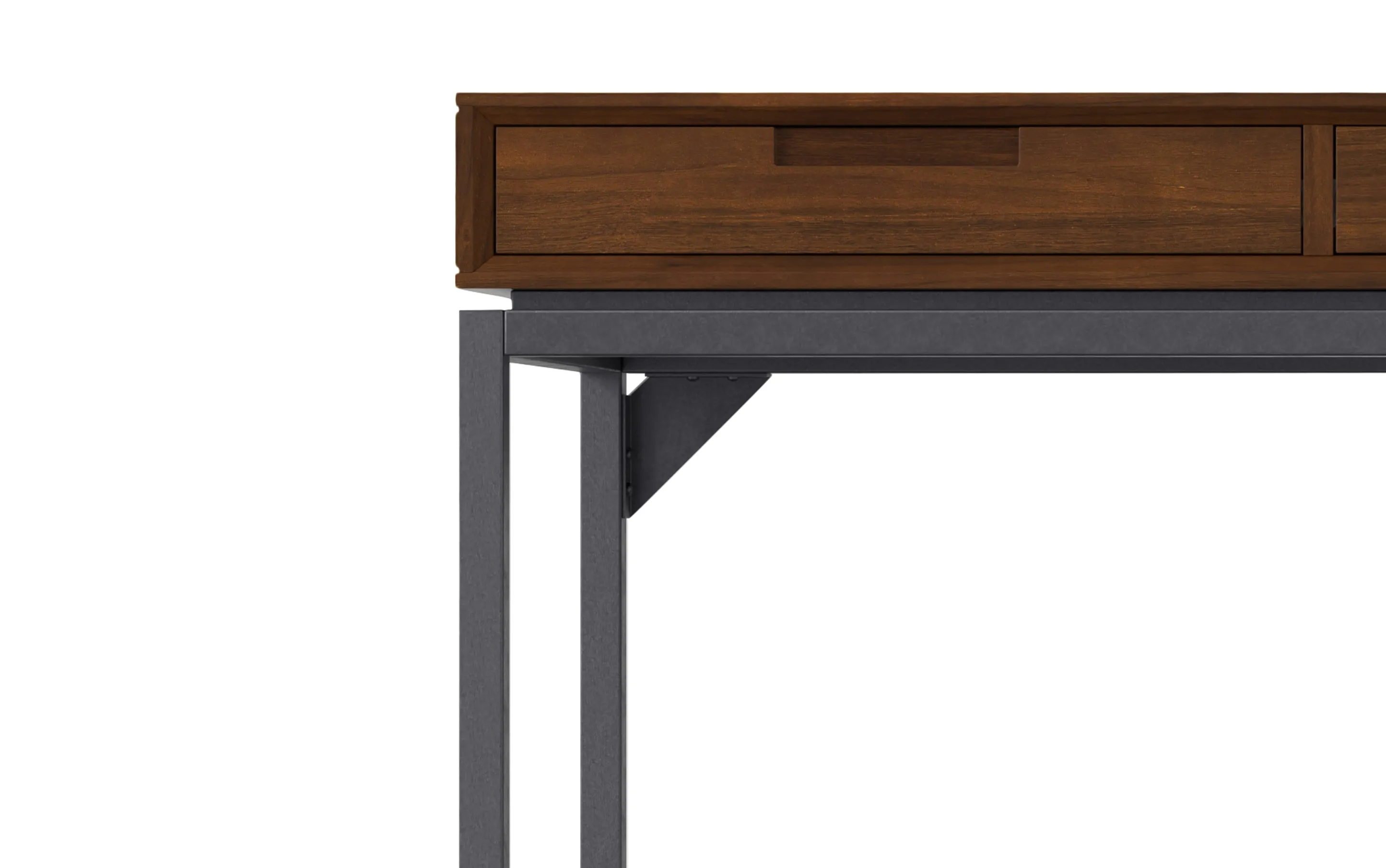 Banting Mid Century Wide Desk in Walnut