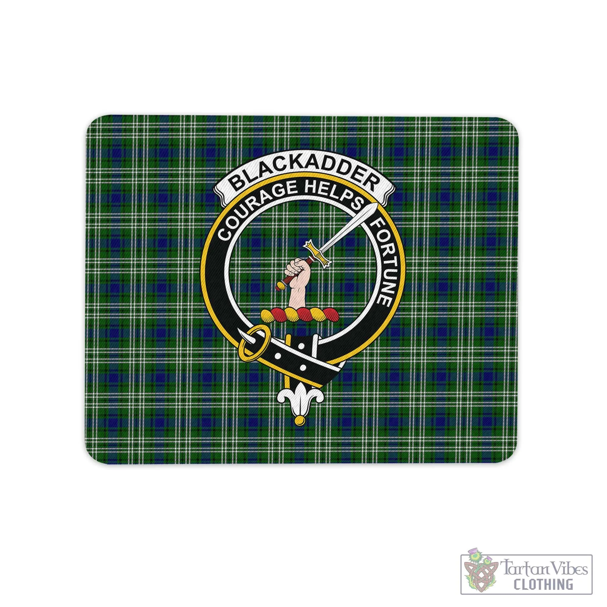 Blackadder Tartan Mouse Pad with Family Crest