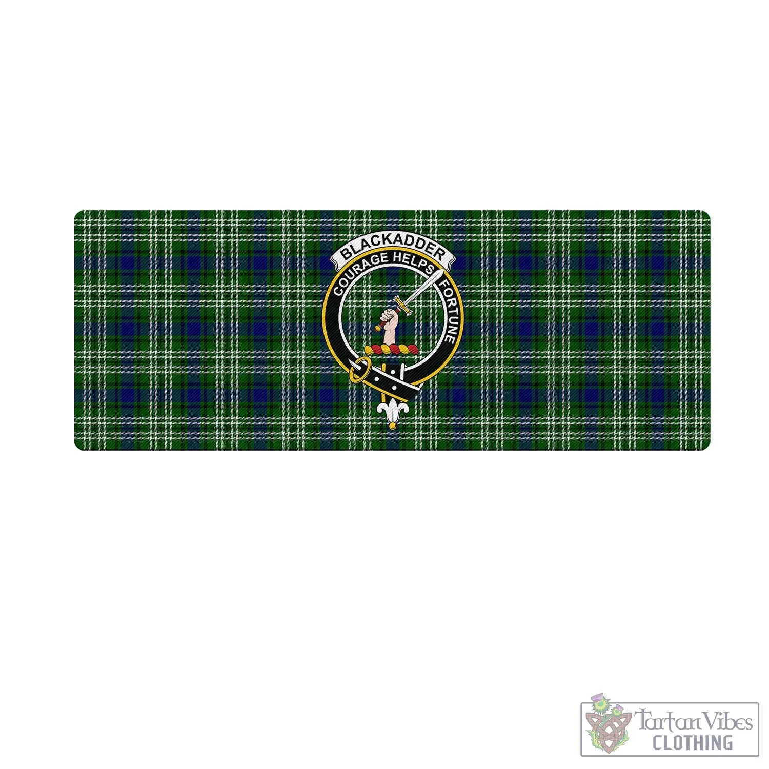 Blackadder Tartan Mouse Pad with Family Crest