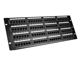 CAT6 Network 96-Port Patch Panel, 4U Rack Mount