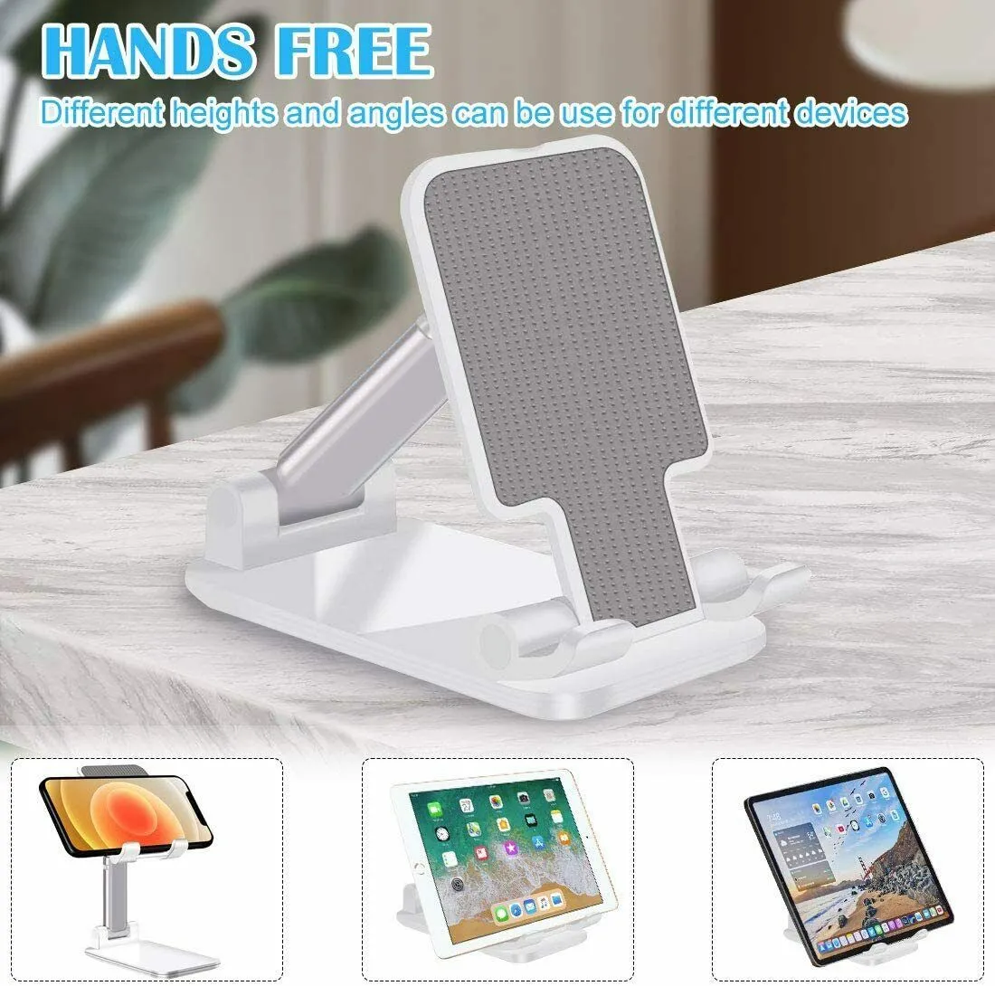 Cell Phone Stand Desktop Holder Tablet Stand Mount Mobile Phone Desktop Tablet Holder Table Cell Foldable Extend Support Desk Mobile Phone Holder Stand