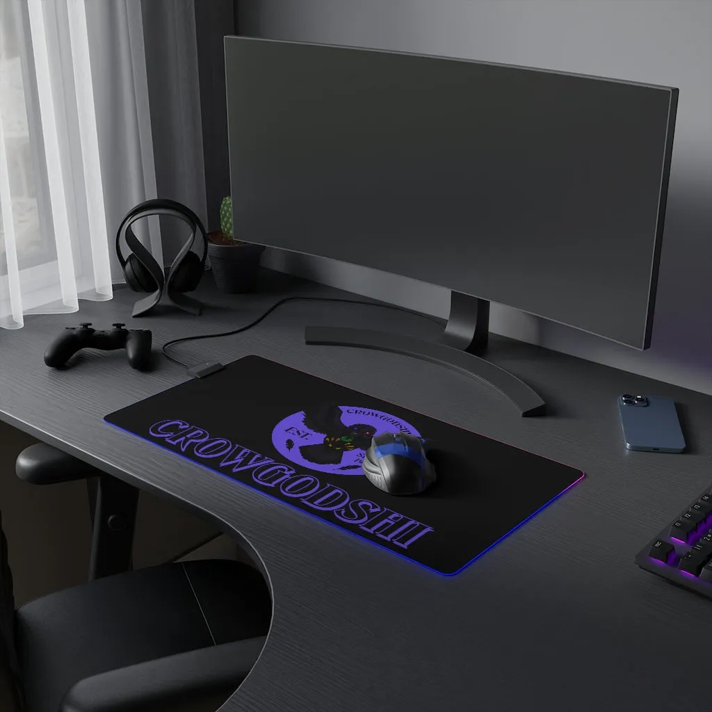 Crowgodshi LED Mouse Pad, PURPLE