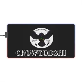 Crowgodshi LED Mouse Pad, WHITE