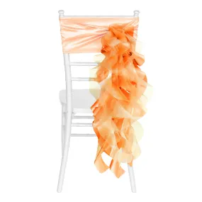 Curly Willow Chair Sash - Orange