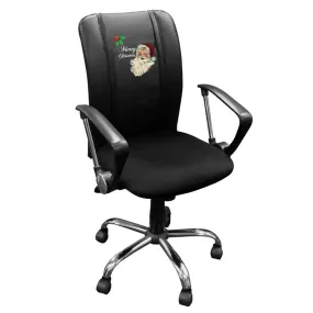 Curve Task Chair with Santa Claus Merry Christmas Logo