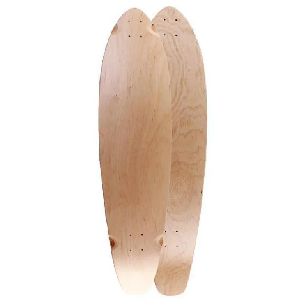 Custom Blank Kicktail Natural 40 inches Longboard