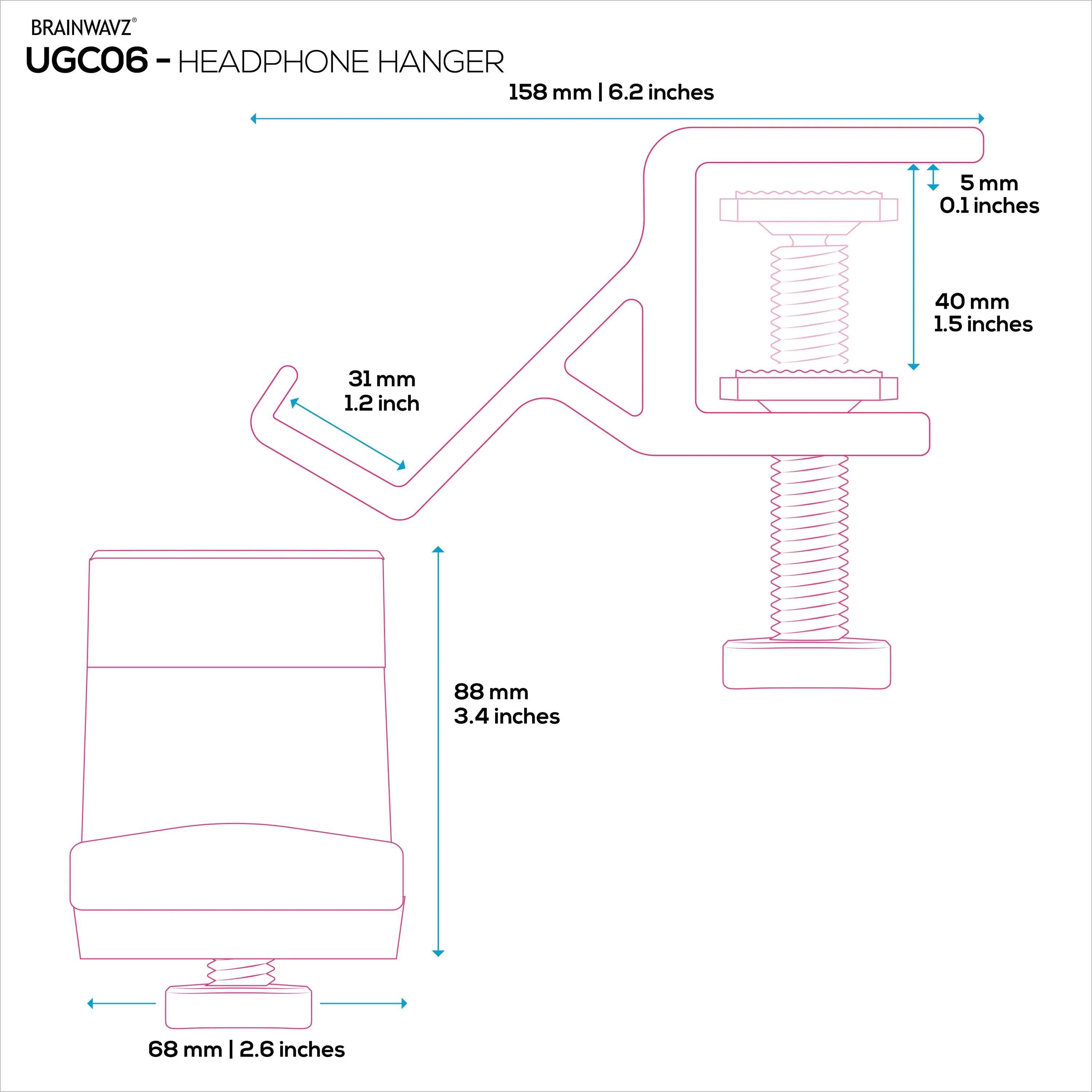 Desk Game Controller Holder Stand with Adjustable Clamp - Universal Design for XBOX, PS5, PS4, PC, Steelseries, Steam