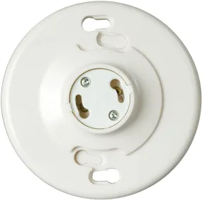 Eaton Wiring Devices GU24W-SP Lamp Holder, 250 VAC, 660 W, White :EA: QUANTITY: 1