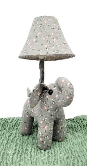 Elle Short Night Lamp Grey Pink