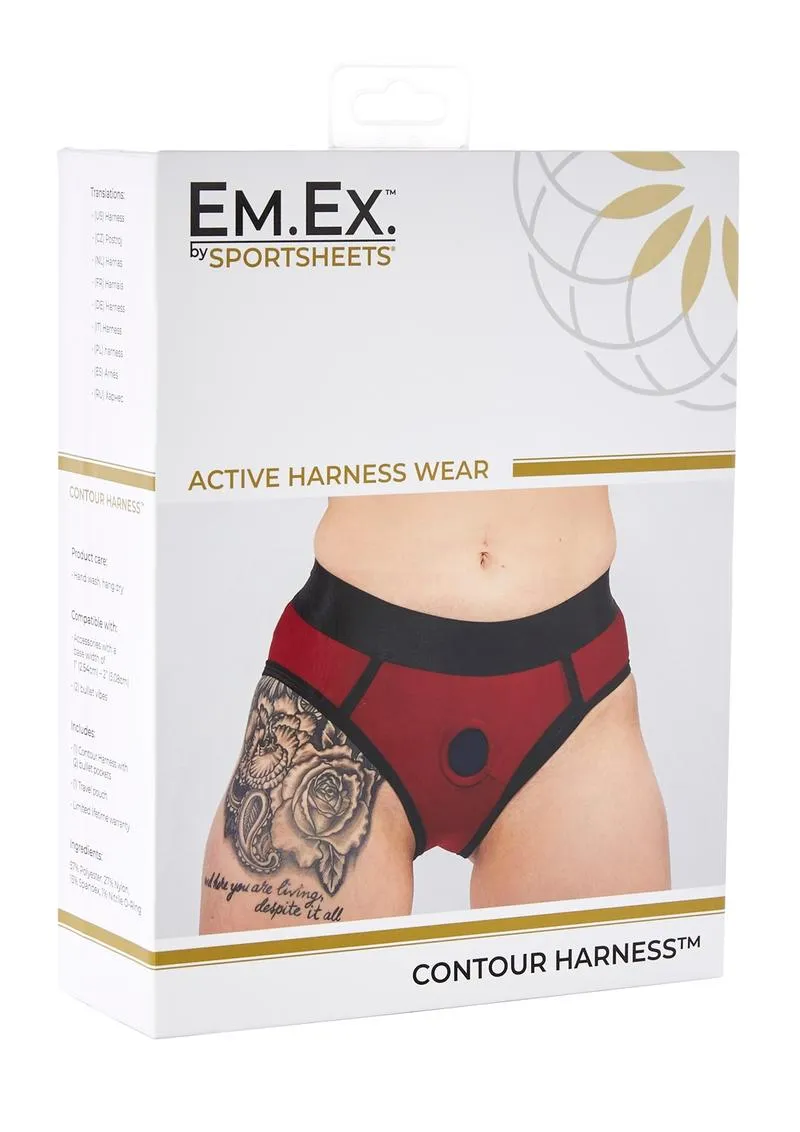 Em.Ex.. Active Harness Wear Contour Harness Briefs - 2x