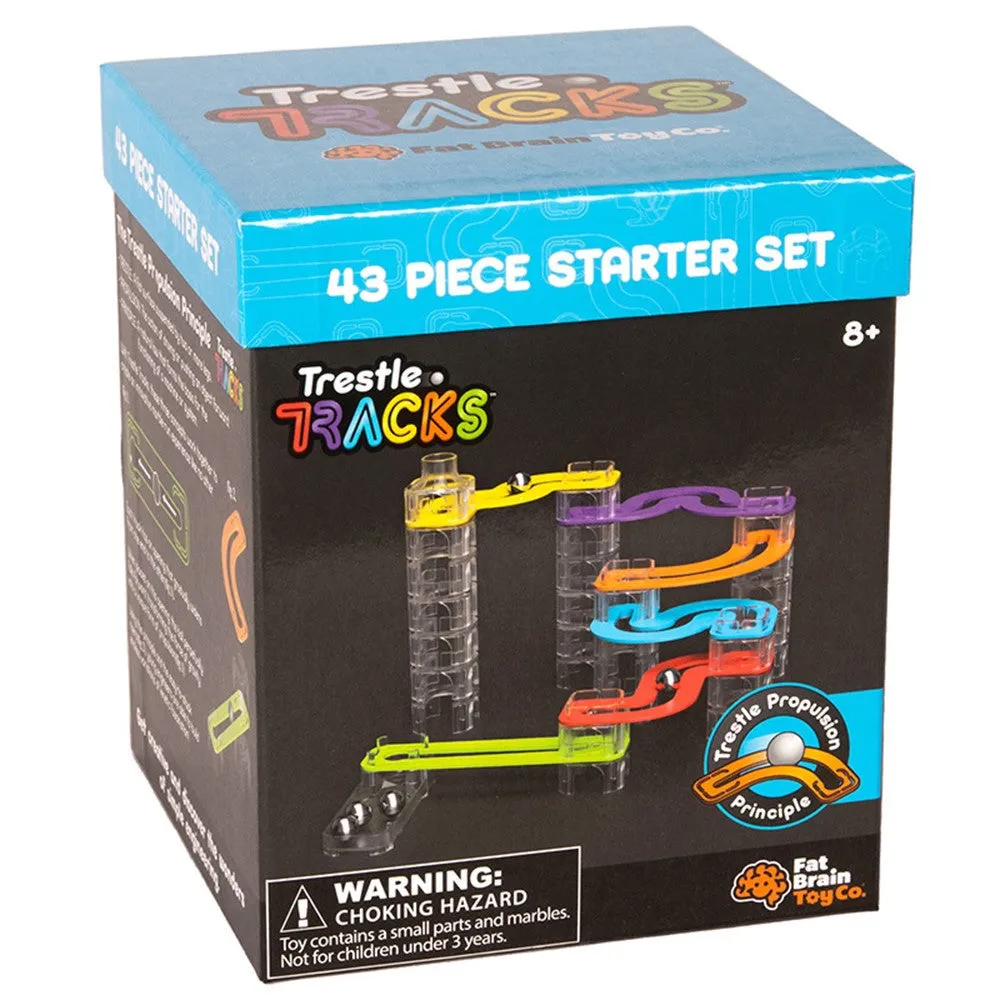 Fat Brain Toys® Trestle Tracks - Starter Set (43 Pieces)