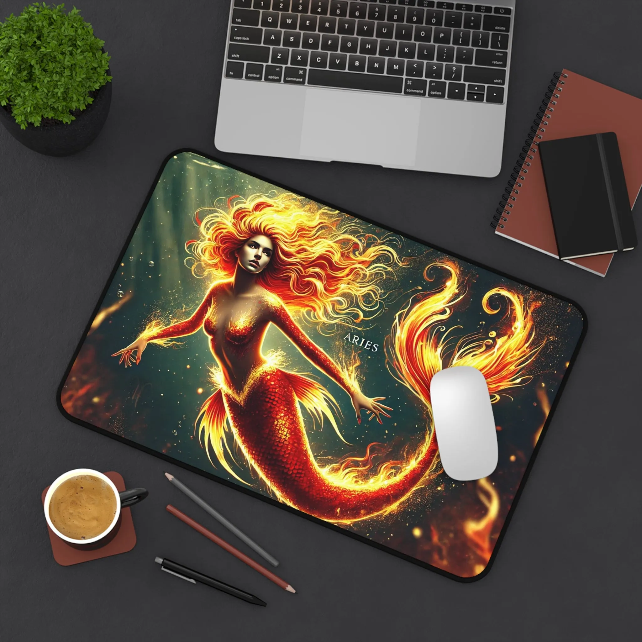 Fiery Aries: Fierce Mermaid of the Flames Below