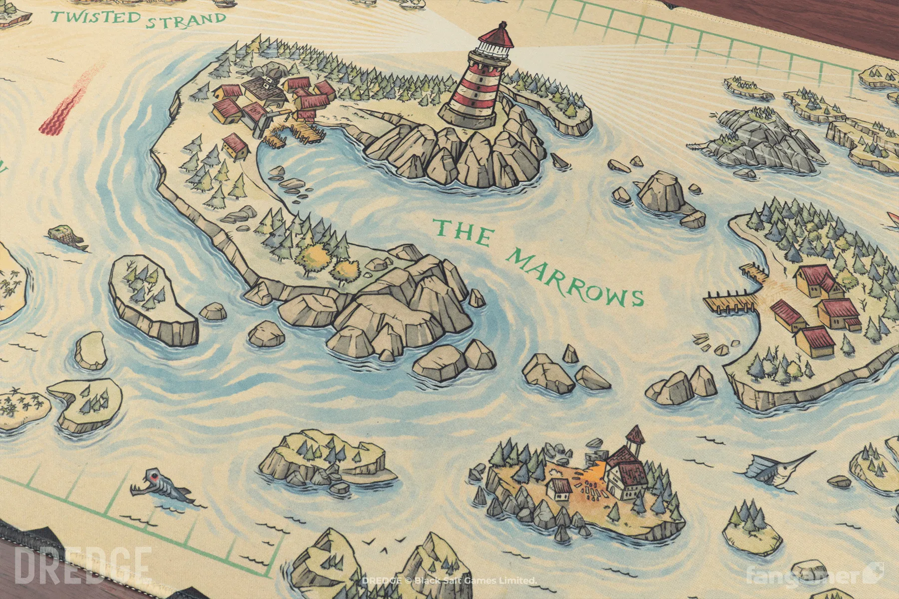 Fisherman's Map Desk Mat