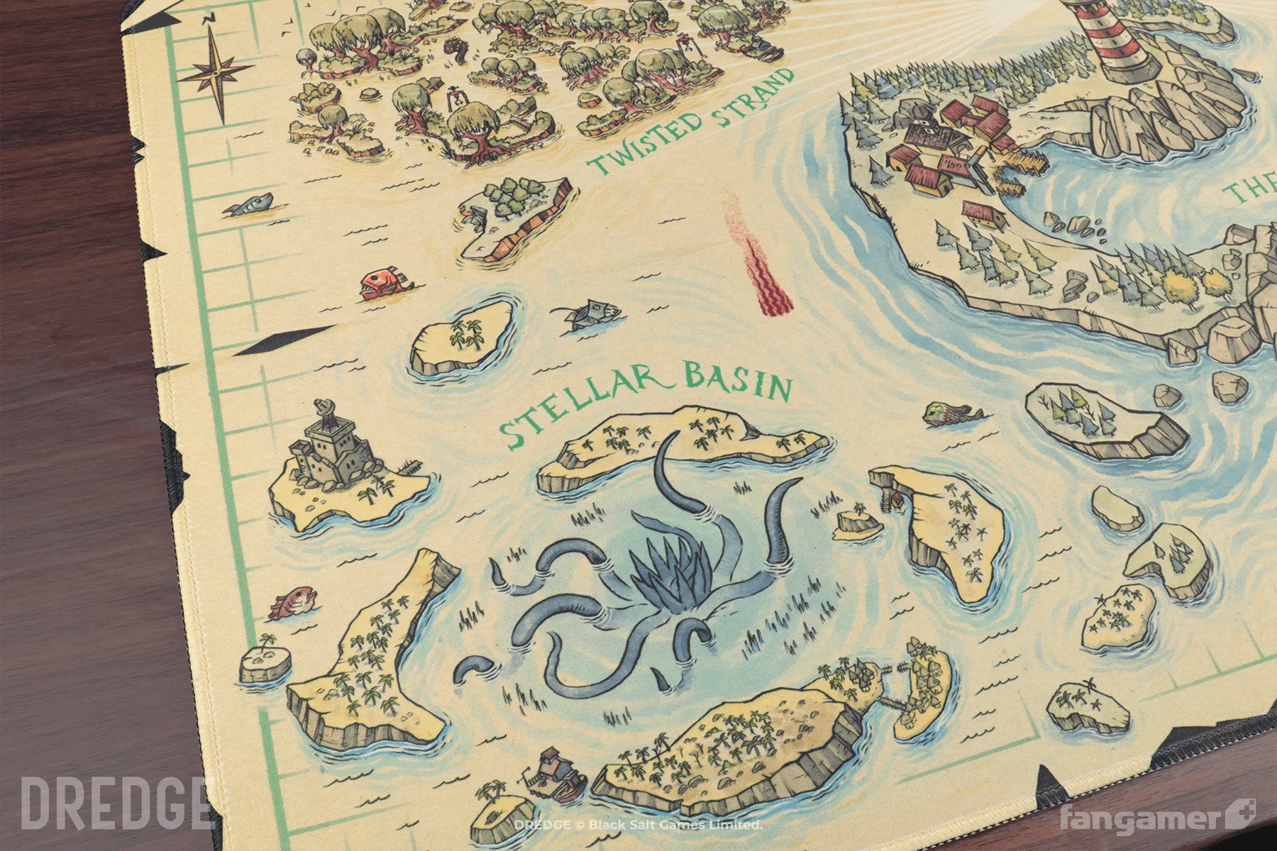 Fisherman's Map Desk Mat