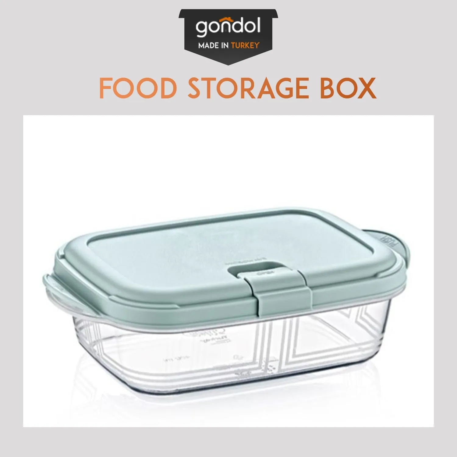 Food Storage Box - Push Lock System