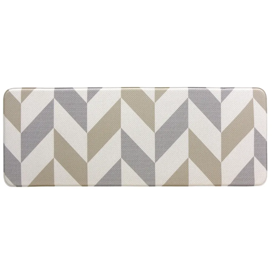 Gainsboro Soft Padded Herringbone Kitchen Mat