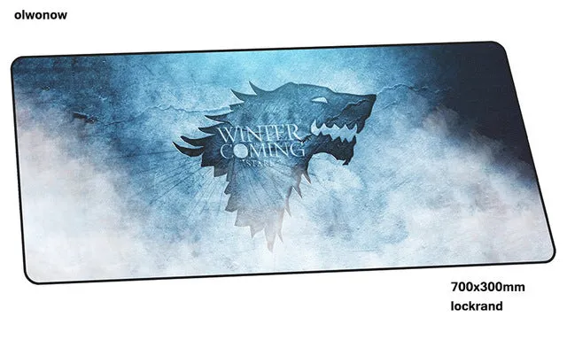 Game of Thrones pad mouse Fashion computador gamer mouse pad 70x30cm padmouse Halloween Gift mousepad gadget office desk mats