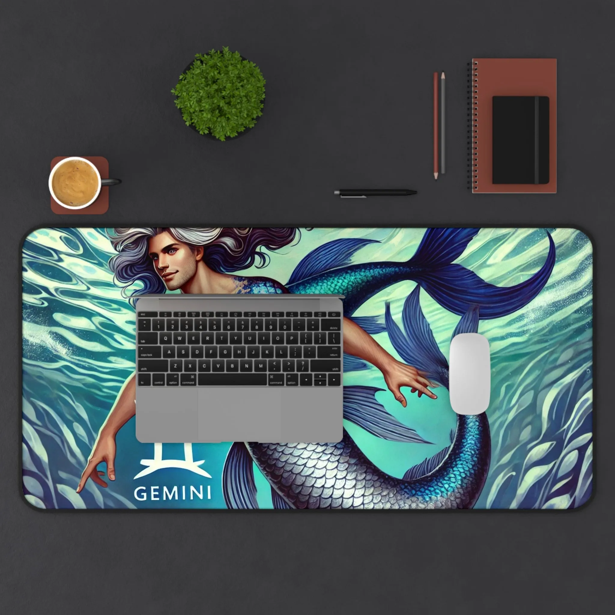 Gemini Merman Desk Mat