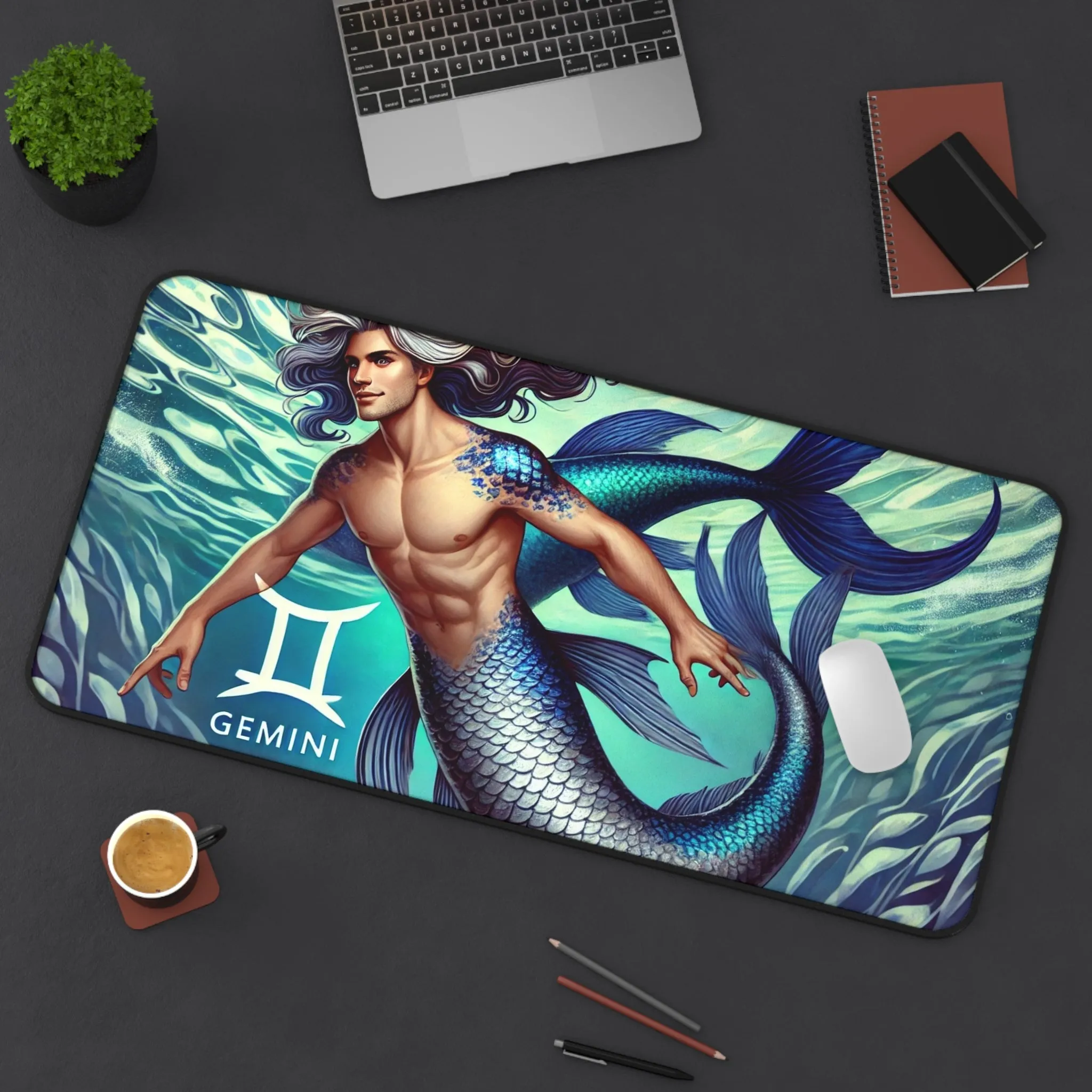 Gemini Merman Desk Mat