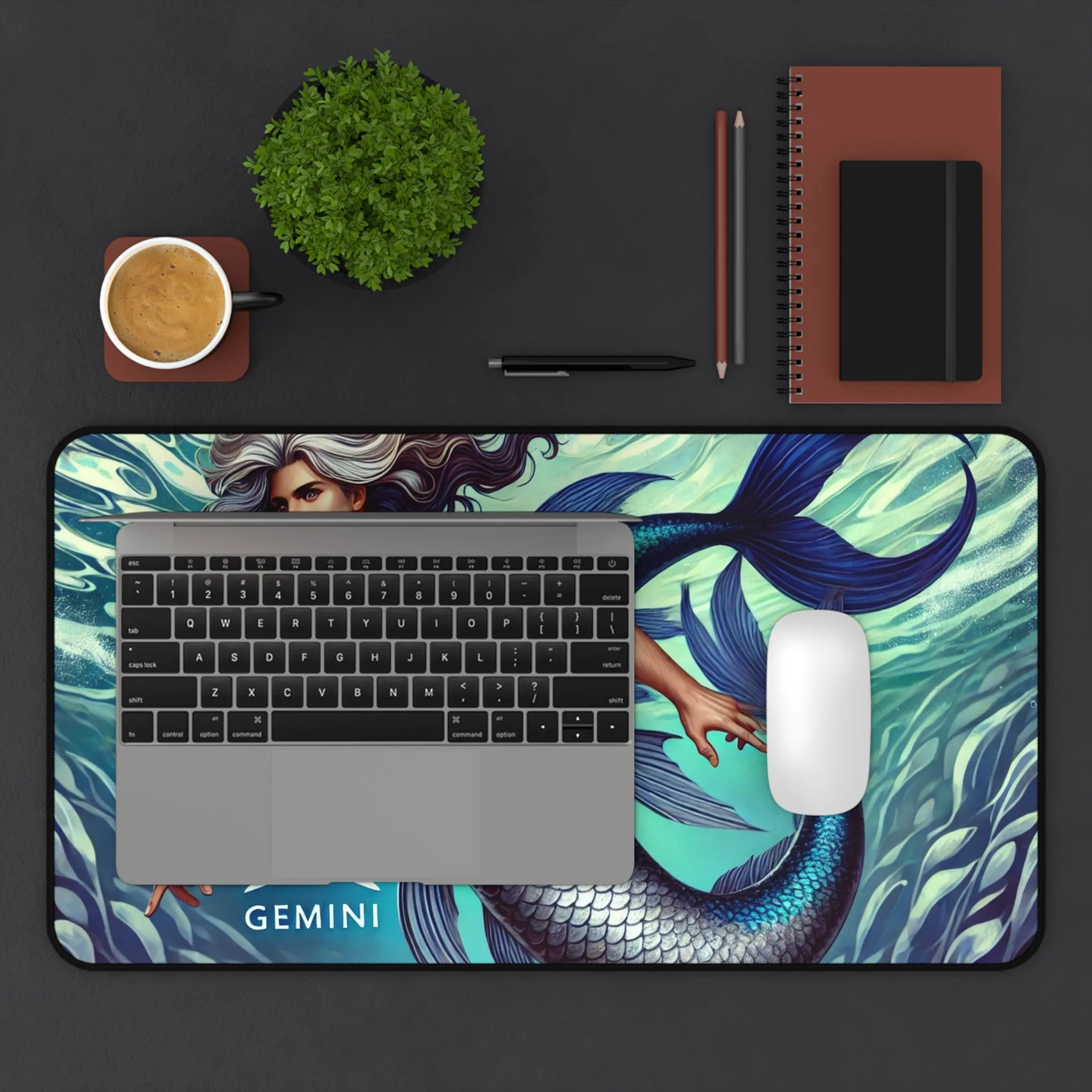 Gemini Merman Desk Mat