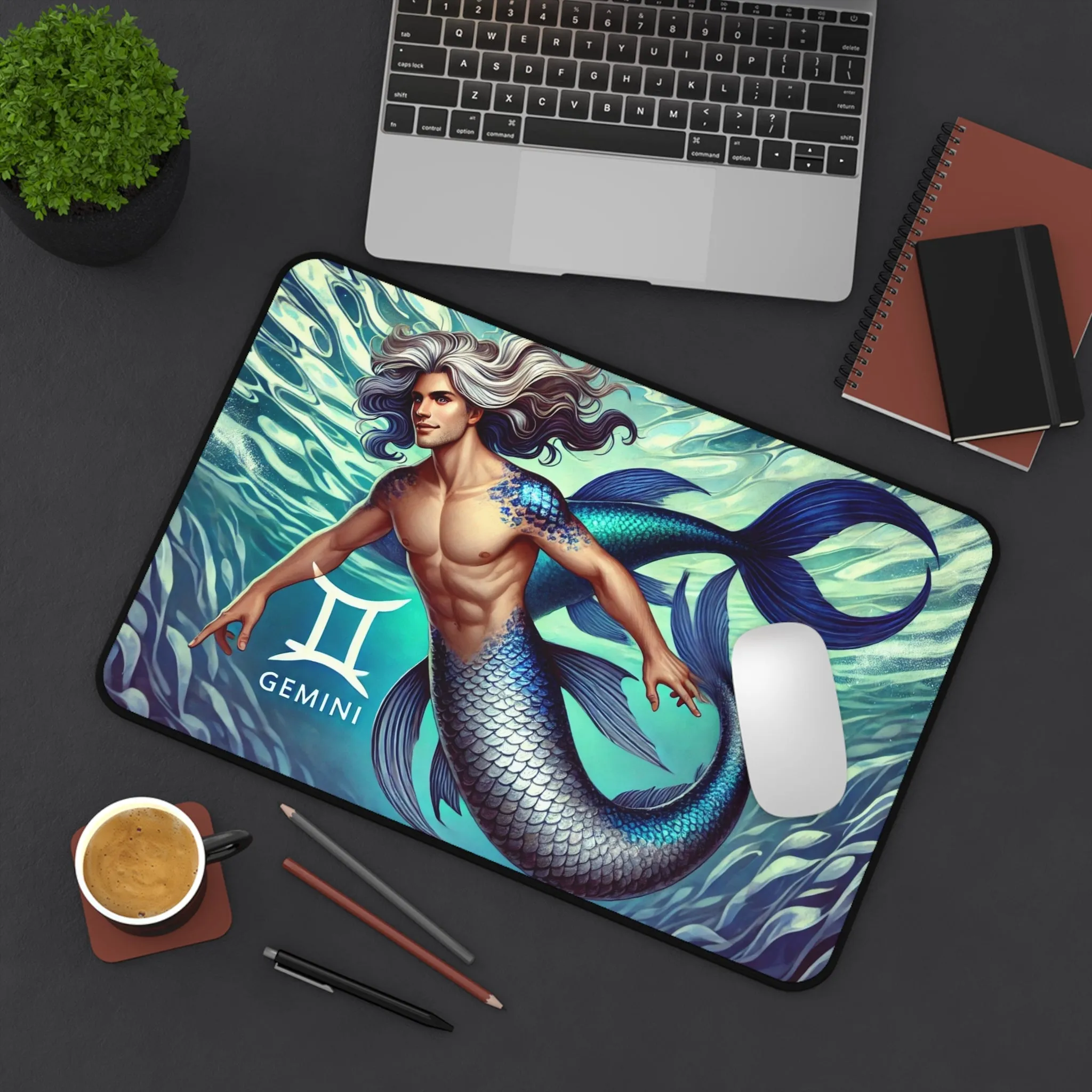 Gemini Merman Desk Mat