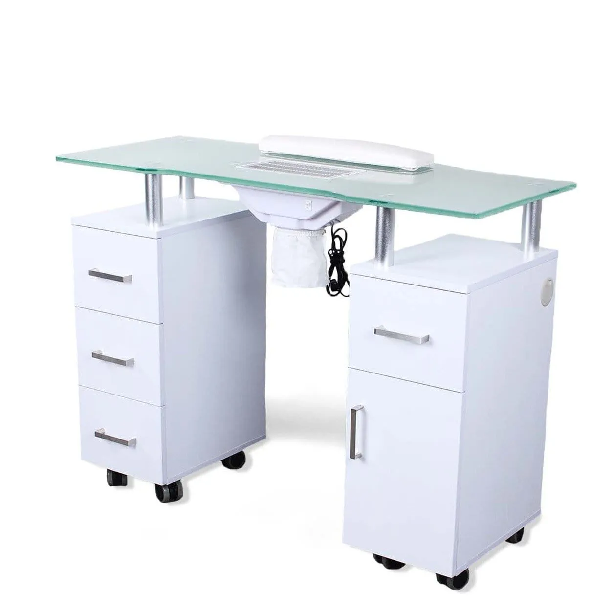 Glasglow Manicure Table With Fan