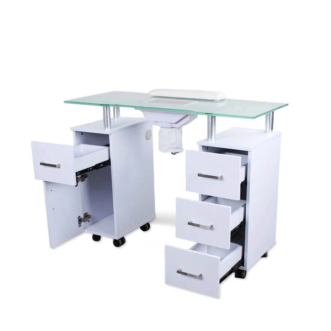 Glasglow Manicure Table With Fan