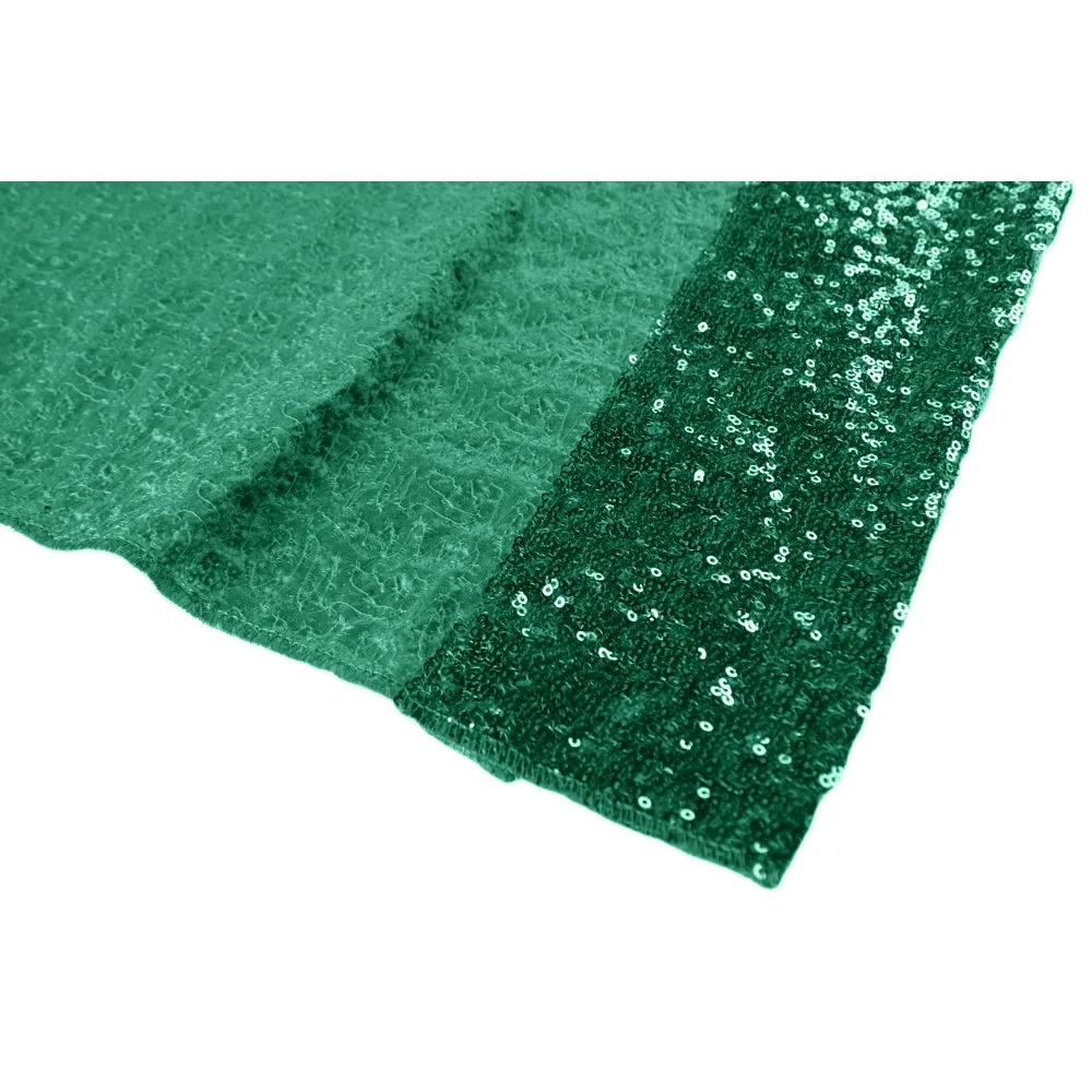 Glitz Sequin 10ft H x 52" W Drape/Backdrop panel - Emerald Green