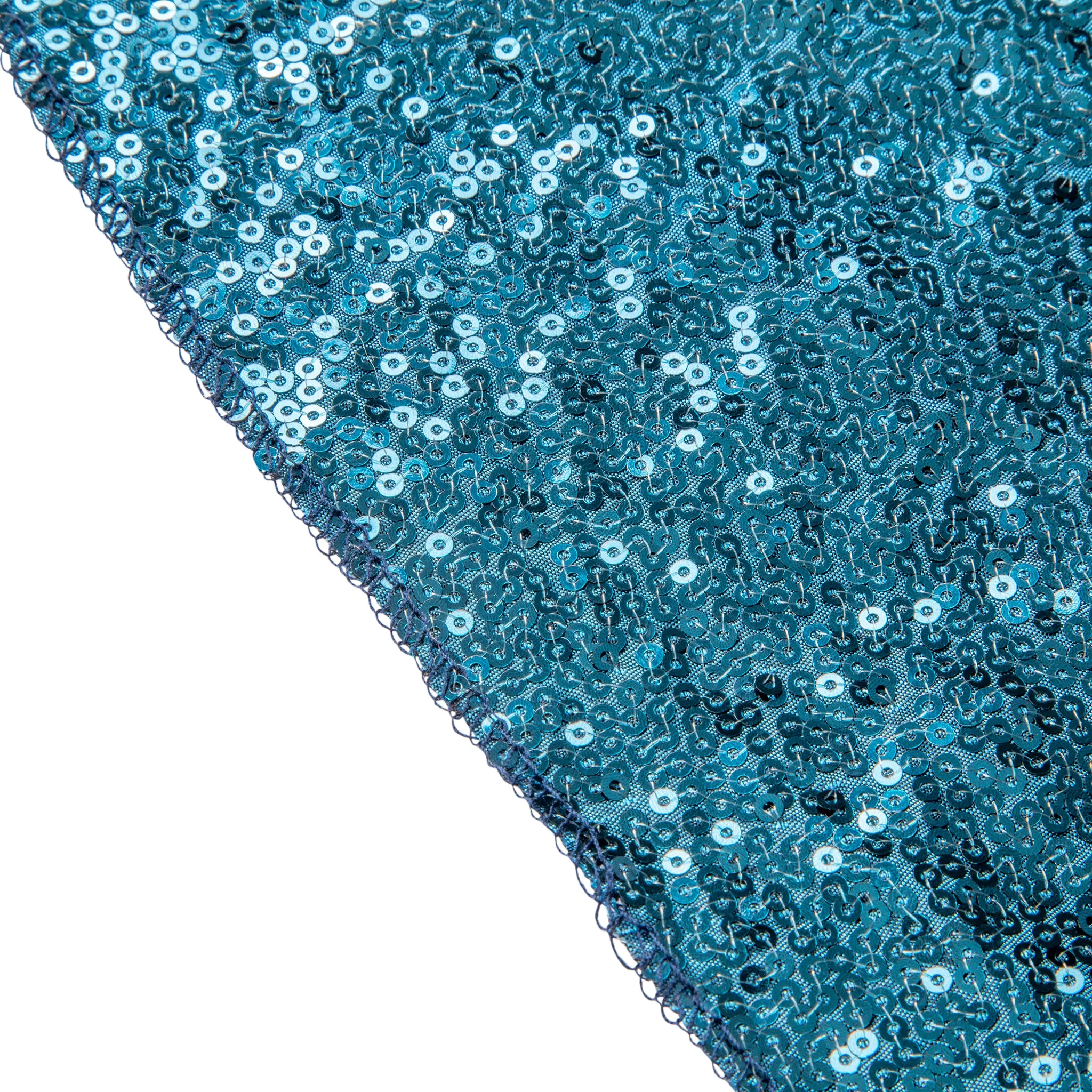 Glitz Sequin 10ft H x 52" W Drape/Backdrop Panel - Peacock Teal