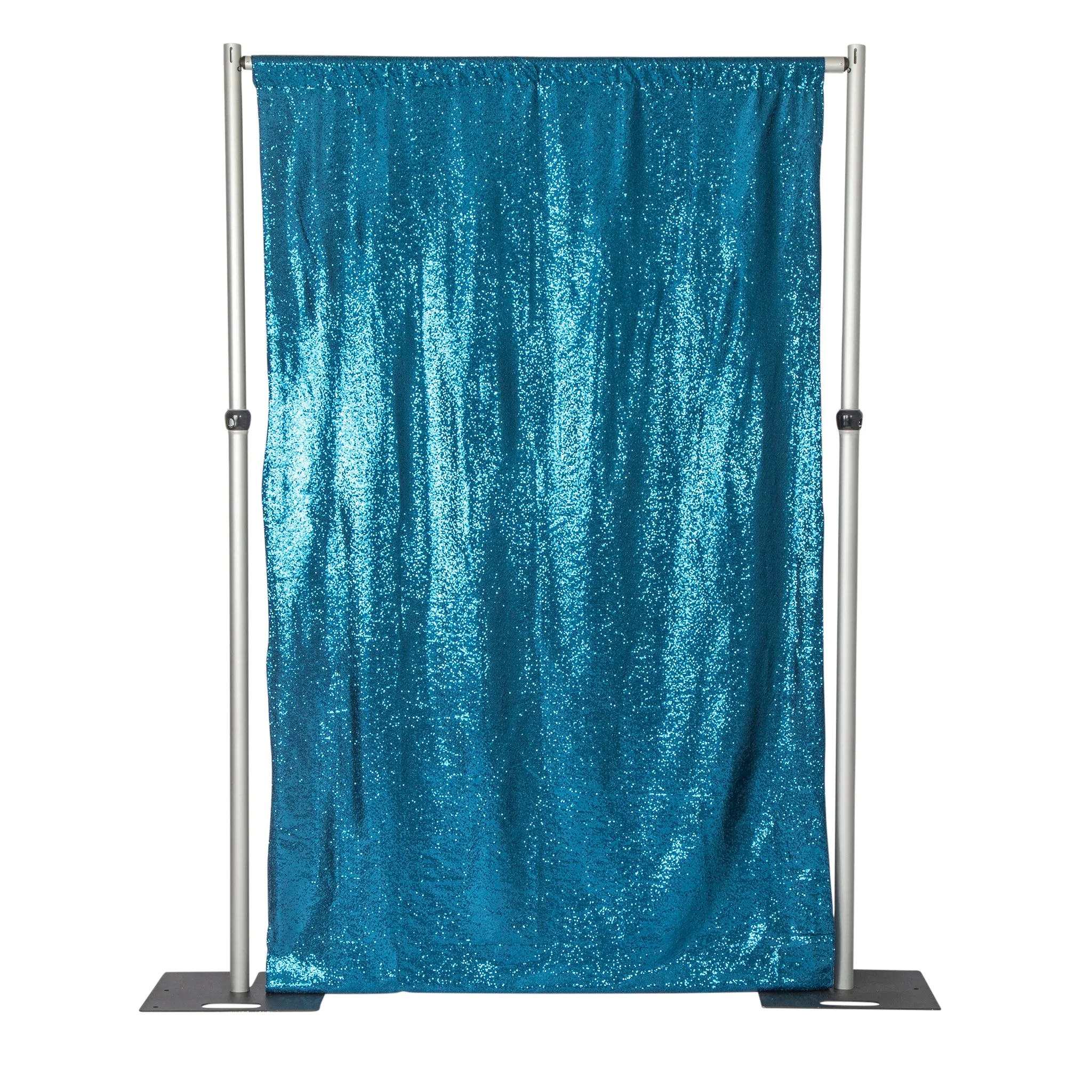 Glitz Sequin 10ft H x 52" W Drape/Backdrop Panel - Peacock Teal