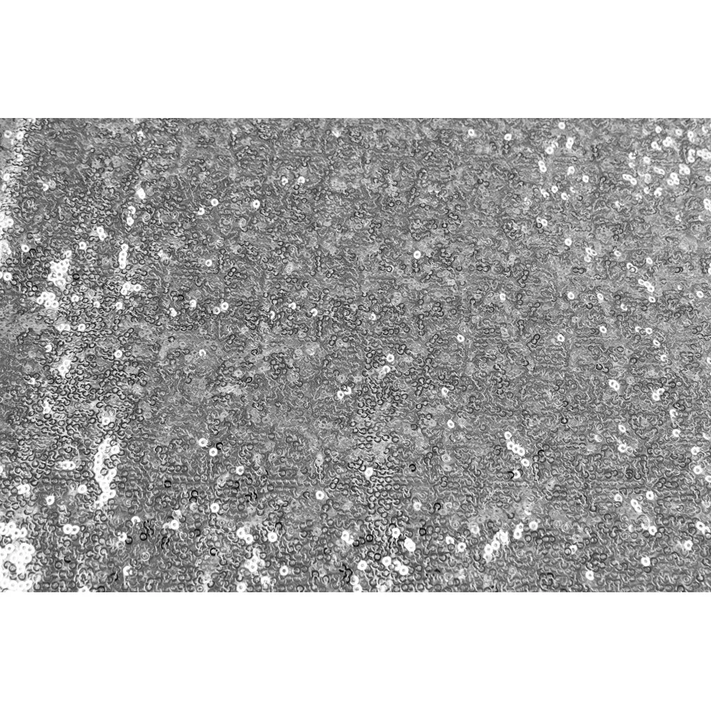 Glitz Sequin 14ft H x 52" W Drape/Backdrop panel - Silver