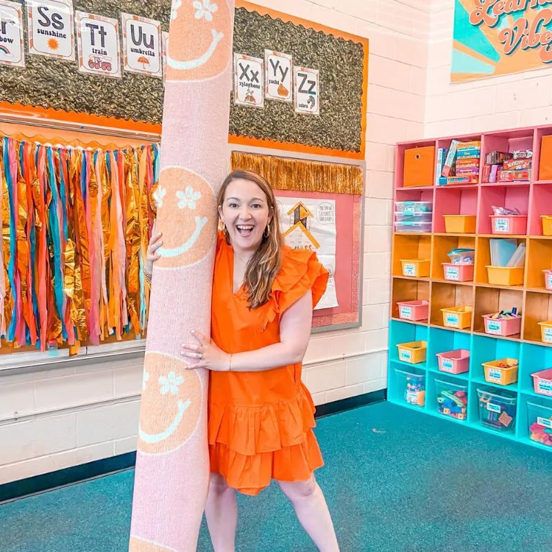 Good Vibes Happy Faces Classroom Rug