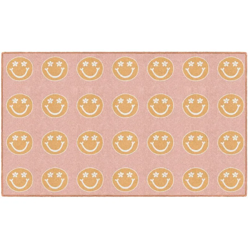 Good Vibes Happy Faces Classroom Rug